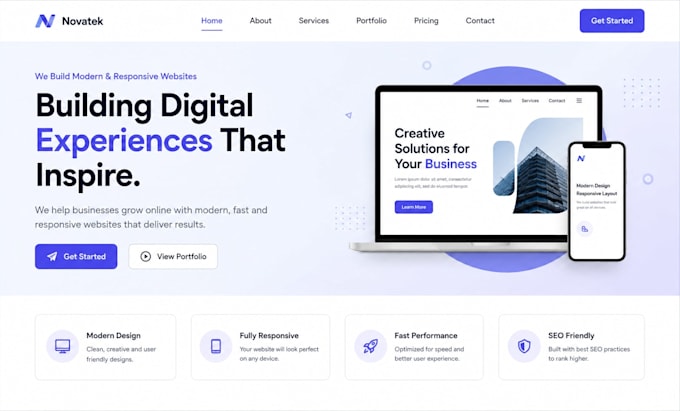 do website design and landing page design UI UX design in figma
