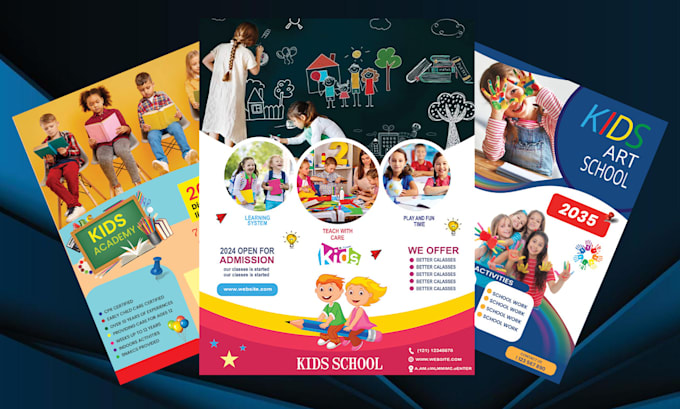 create a professional kids flyer