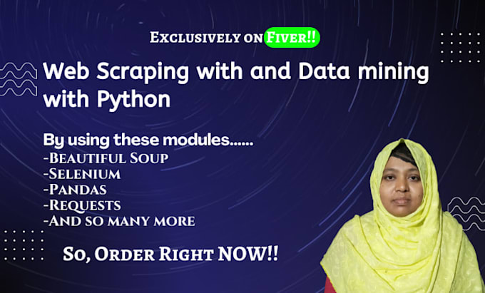 do python web scraping, data scraping and data mining with python