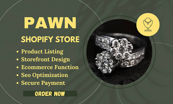design pawn shopify store pawn shop website jewelry shopify website