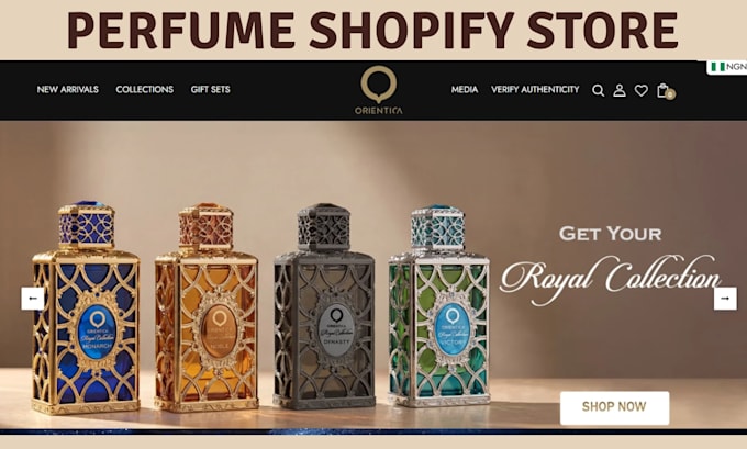 design perfume shopify store fragrance website cologne store