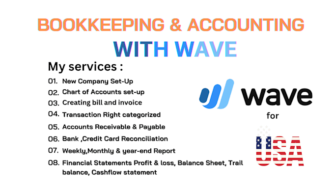 do bookkeeping and accounting by using wave software