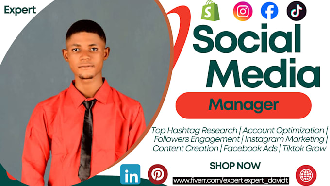 be your social media marketing manager and content creator