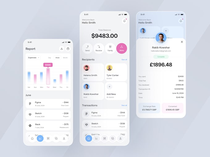 develop fintech app, tap and pay app, money transfer app, nfc payment app