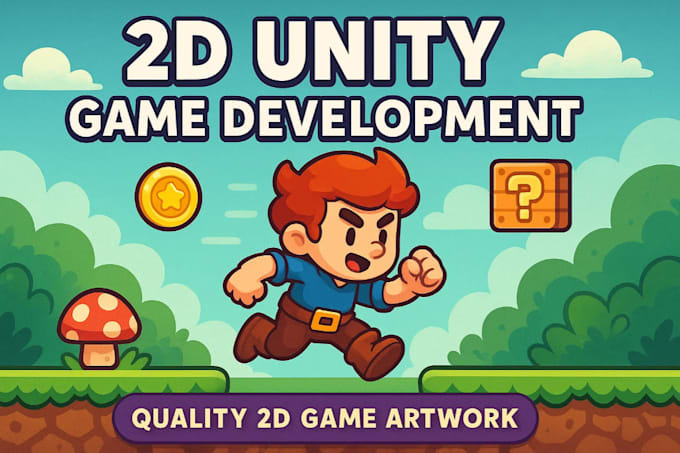 be your unity game developer for 2d mobile game development