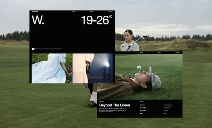 premium web design for a portfolio website