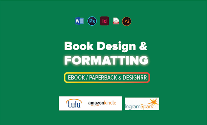 book formatting manuscript, design ebook affinity  indesign canva templates