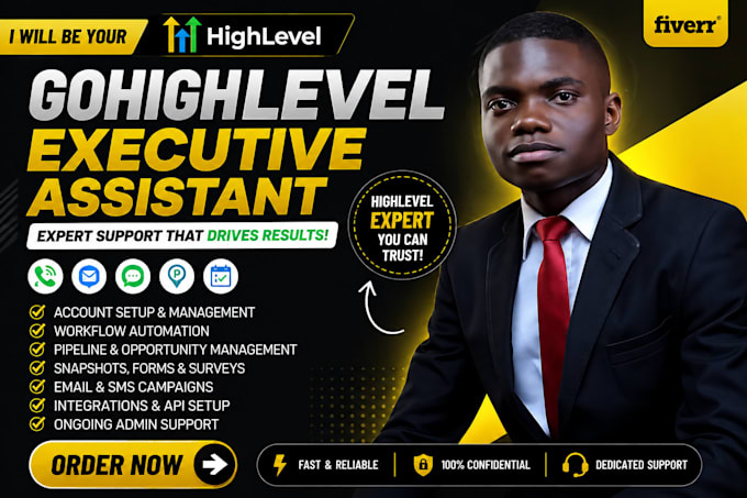 be executive personal gohighlevel virtual assistant social media admin manager