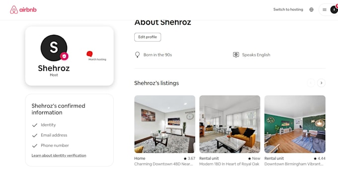 be rental airbnb VA co host, communication property manager