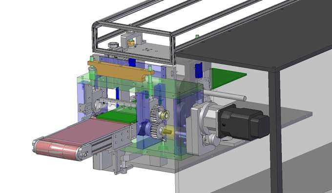 do 3d modeling for automated machines and manufacturing lines