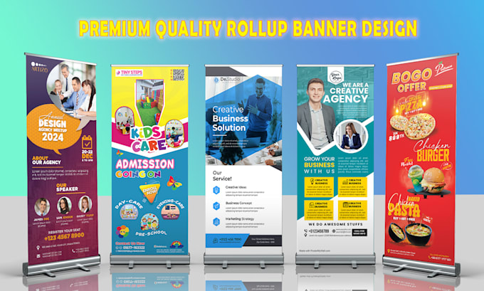 create roll up banner, pull up, retractable banner design