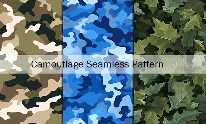create camouflage seamless pattern in high resolution