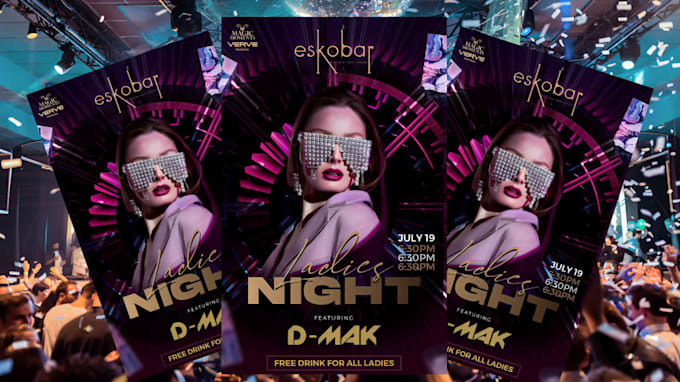 design party, club, dj, nightclub, event, birthday, concert, motion, music flyer