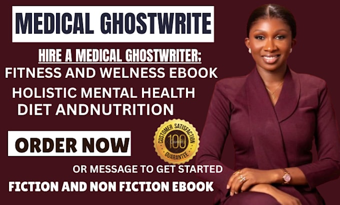 ghostwrite medical health ebook, online course creation, self help book writer
