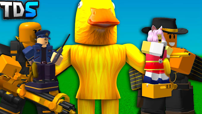 make a professional roblox youtube thumbnail for you