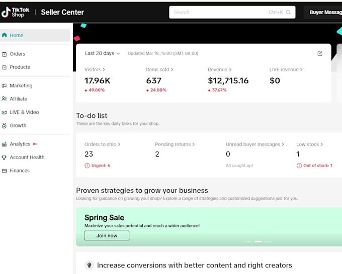 setup and manage tiktok shop in USA