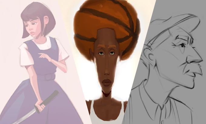 create unique stylized portraits and characters for you