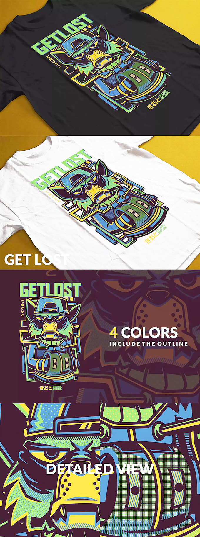 draw 3d t shirt design