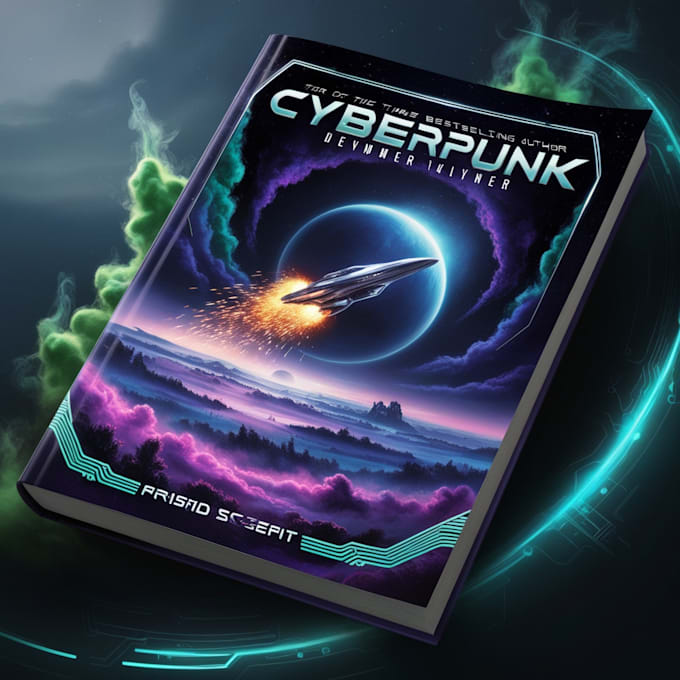 design stunning sci fi, fantasy book cover art