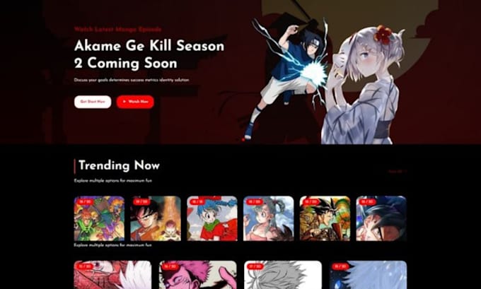 design luxurious anime website anime shopify store  anime manga website