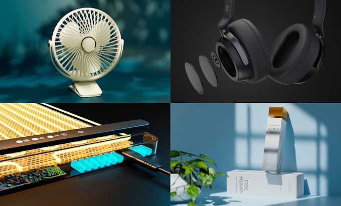 do 3d product modeling and realistic rendering for amazon product