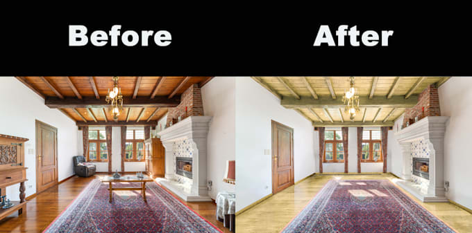 real estate photo editing, real estate photo manipulation