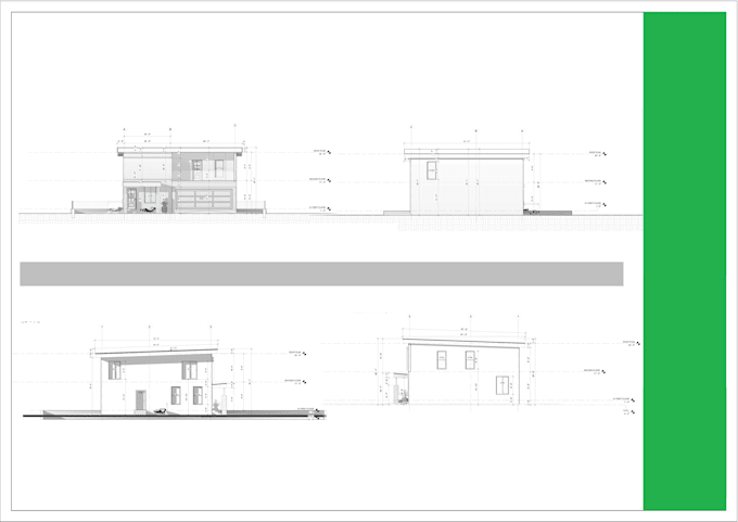 draw full architectural plan, floor plan for city permit