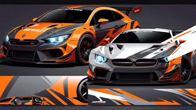 design awesome car, van, vehicle wrap design and vehicle stickers