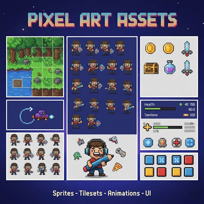 create custom pixelart for your game or project