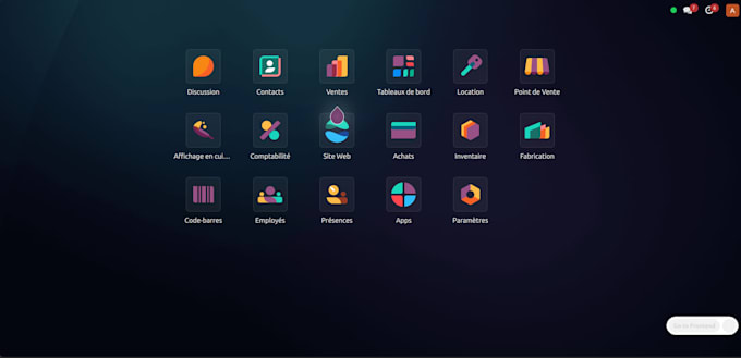 install odoo in your server and develop new modules