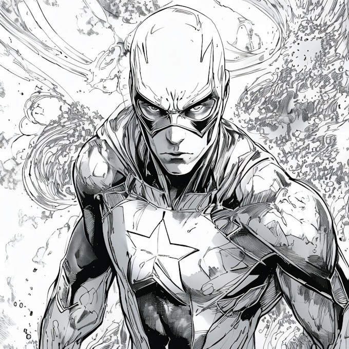 draw comics superhero marvel manga character design