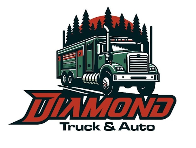design modern truck repair logo