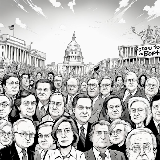 create political and editorial cartoon