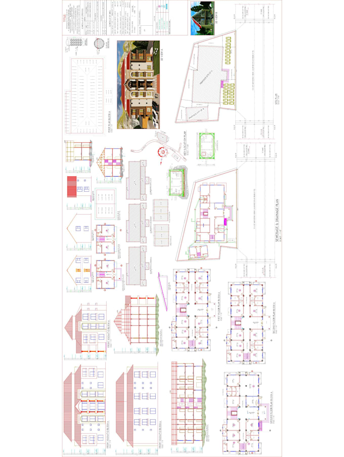 Draw 2d architectural drawings and floor plan in auto cad by ...
