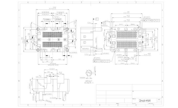 do technical drawing for manufacturing,  presentation
