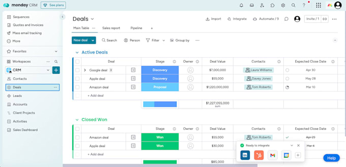 automate your monday sales crm for project management and ai