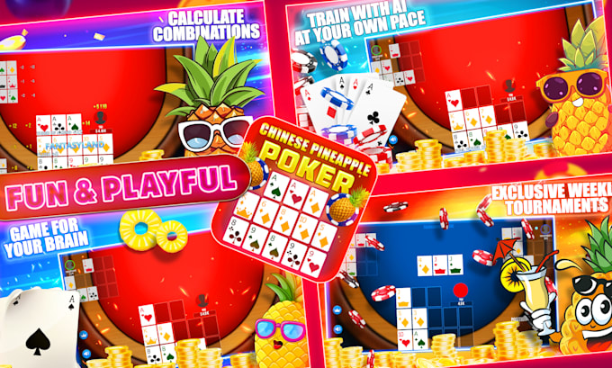 do professional card game UI design for mobile and website