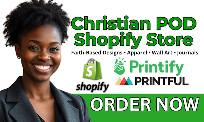 build a faith based shopify store with christian t shirt and graphic tee designs