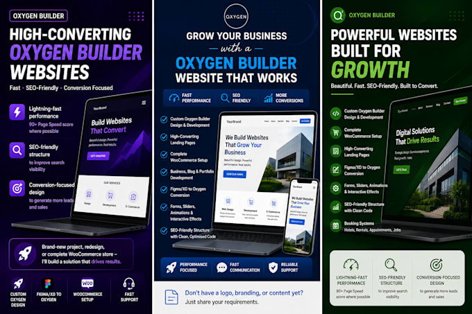 be your oxygen builder expert for oxygen wordpress website and portfolio
