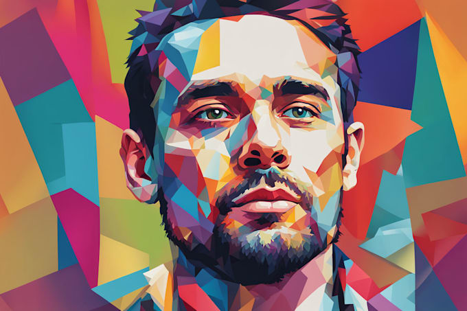 draw an unique wpap pop art portrait