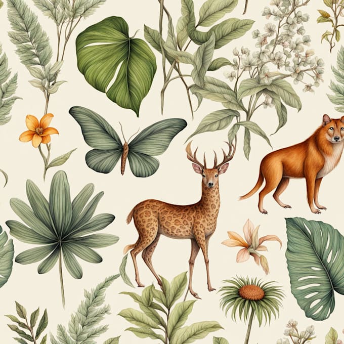 draw animal and botanical illustration