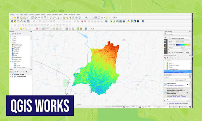 Analyze geospatial data and create professional maps using gis, remote ...