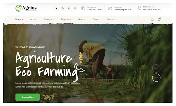 design agriculture website farming website farmer landing page funnel
