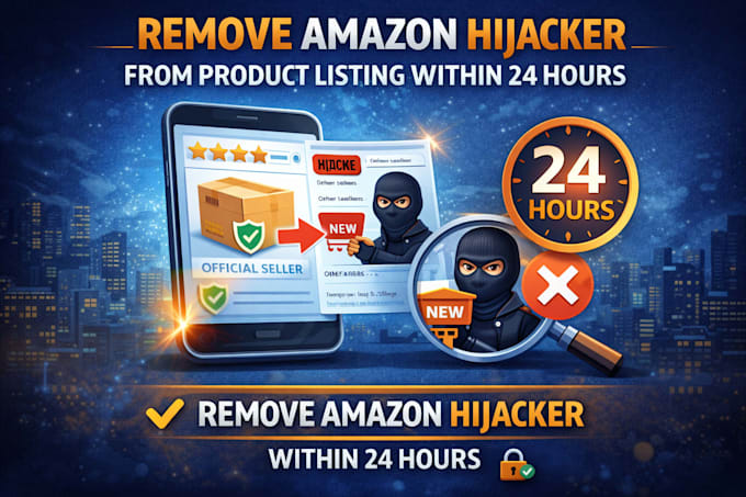 remove amazon hijacker from product listing within 24 hours