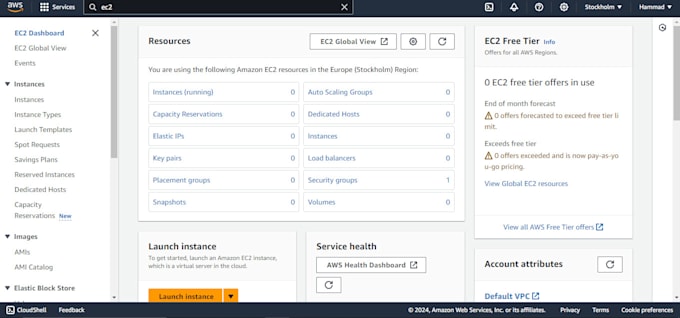 setup AWS azure ec2,s3,cognito, rds database fix AWS bugs