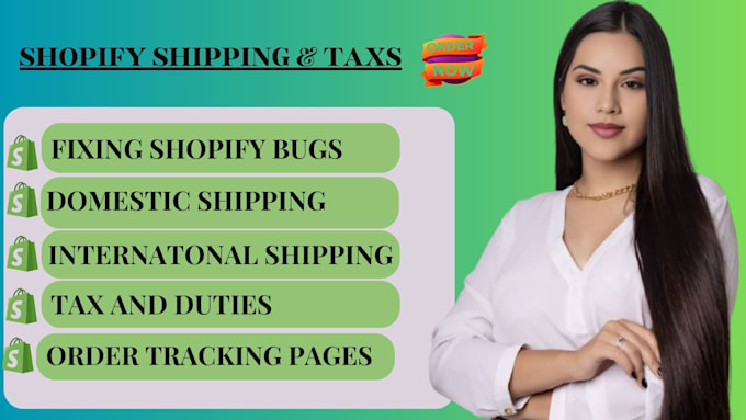 do shopify shipping and tax set up