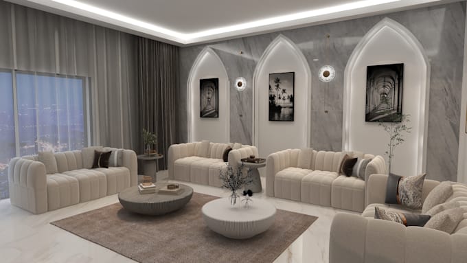do 3d modeling , interior design