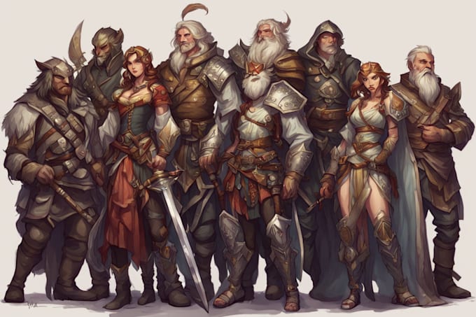 create a dnd party art that you want