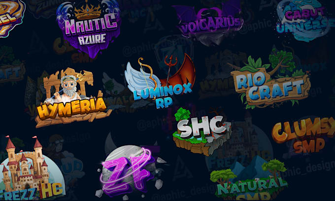 make an interesting minecraft server logo