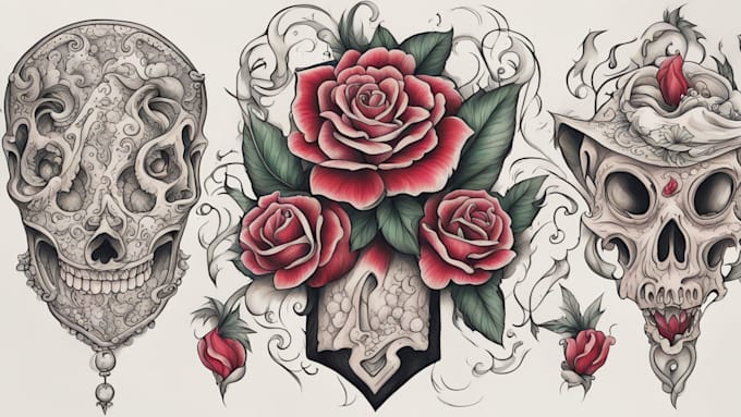 create a traditional or neo traditional tattoo design